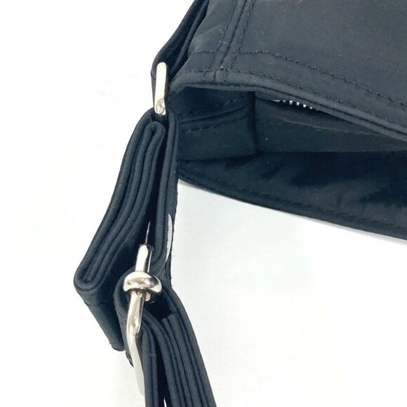 HERMES Acapulco Basas MM Bag Crossbody Shoulder Bag Nylon Black - Picture 10 of 15
